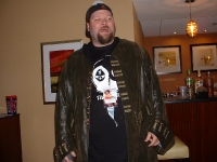 Grim, getting ready to do his "Silent Bob" thing