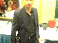 John looking like a Goth Cop
